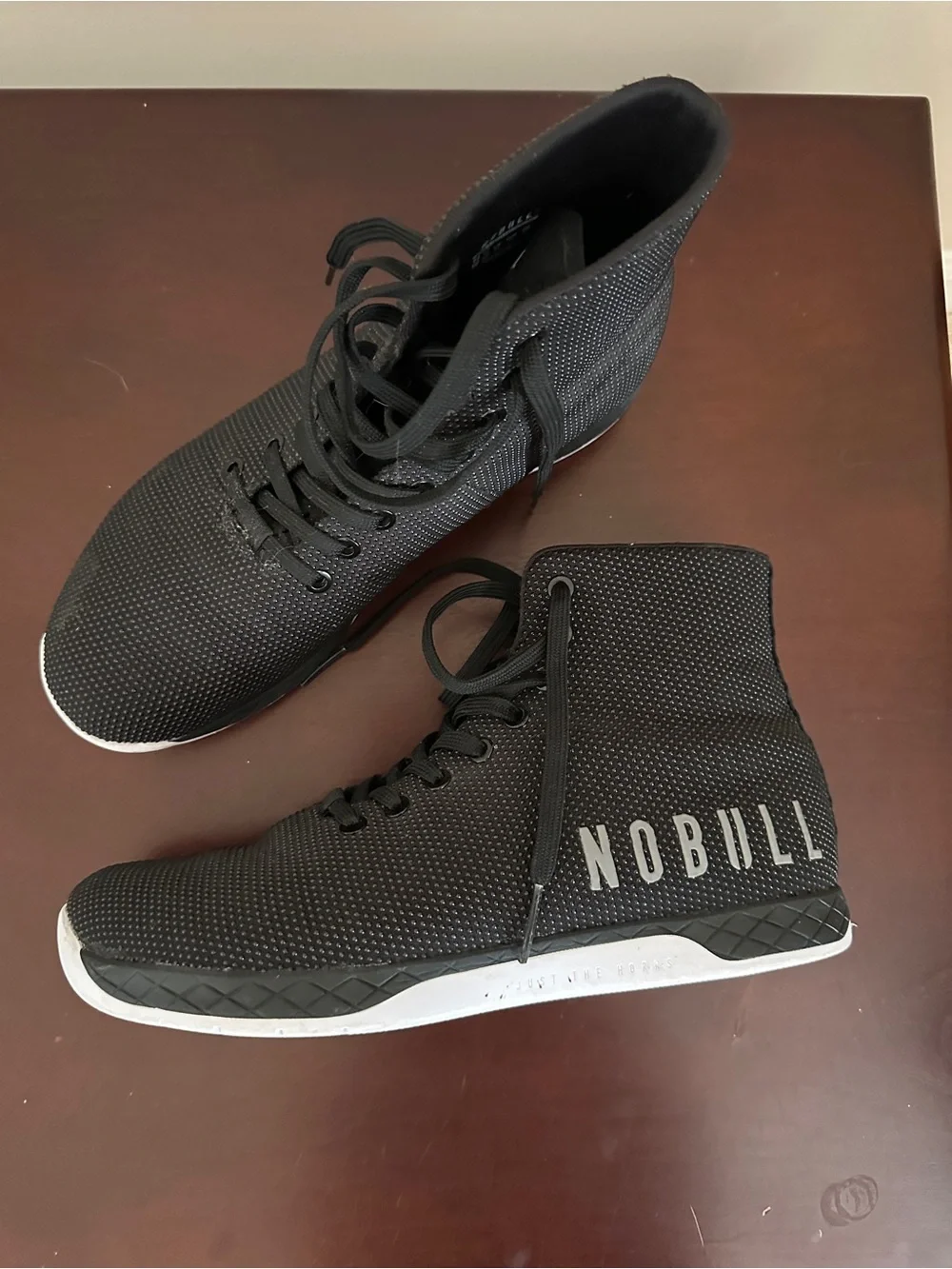 NOBULL Black High-Top Knit Sneakers